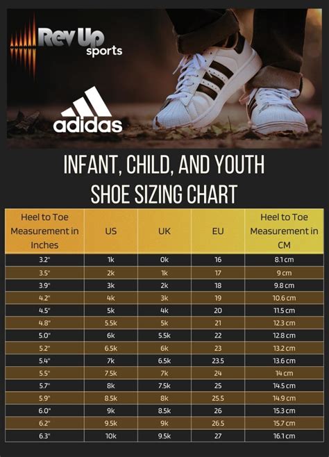 adidas childrens size chart|adidas size guide shoe kids.